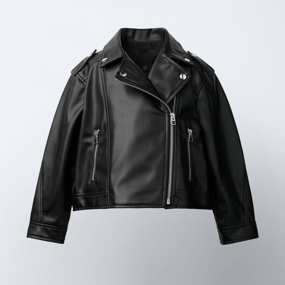ZARA - FAUX LEATHER BIKER JACKET